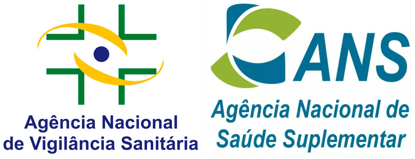 Logos da Anvisa e da ANS