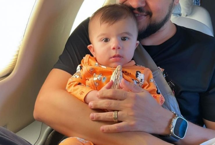 Foto do cantor Cristiano com o filho Miguel, divulgado no seu instagram