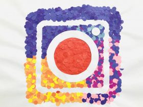 logo Instagram feito por milhares de círculos coloridos 14 Por louisong