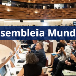 O Diretor-Geral da OMS, Dr. Tedros Adhanom Ghebreyesus, faz o discurso de abertura nas boas-vindas de alto nível à 76ª Assembleia Mundial da Saúde, no Palais des Nations, em Genebra, Suíça, em 21 de maio de 2023 | Foto de Pierre Albouy para a OMS