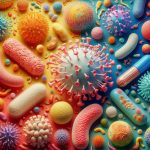 Exemplos de bactérias e vírus