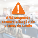 Arte feita pela Anvisa para avisar da suspensão dos planos de saúde