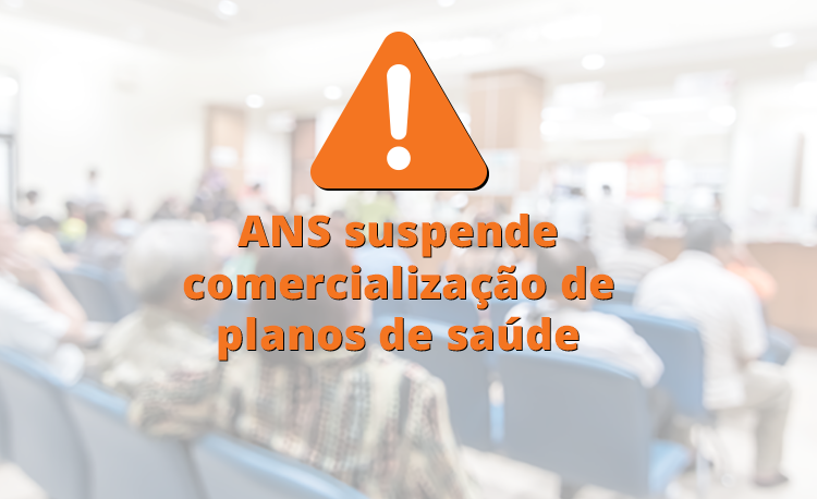 Arte feita pela Anvisa para avisar da suspensão dos planos de saúde