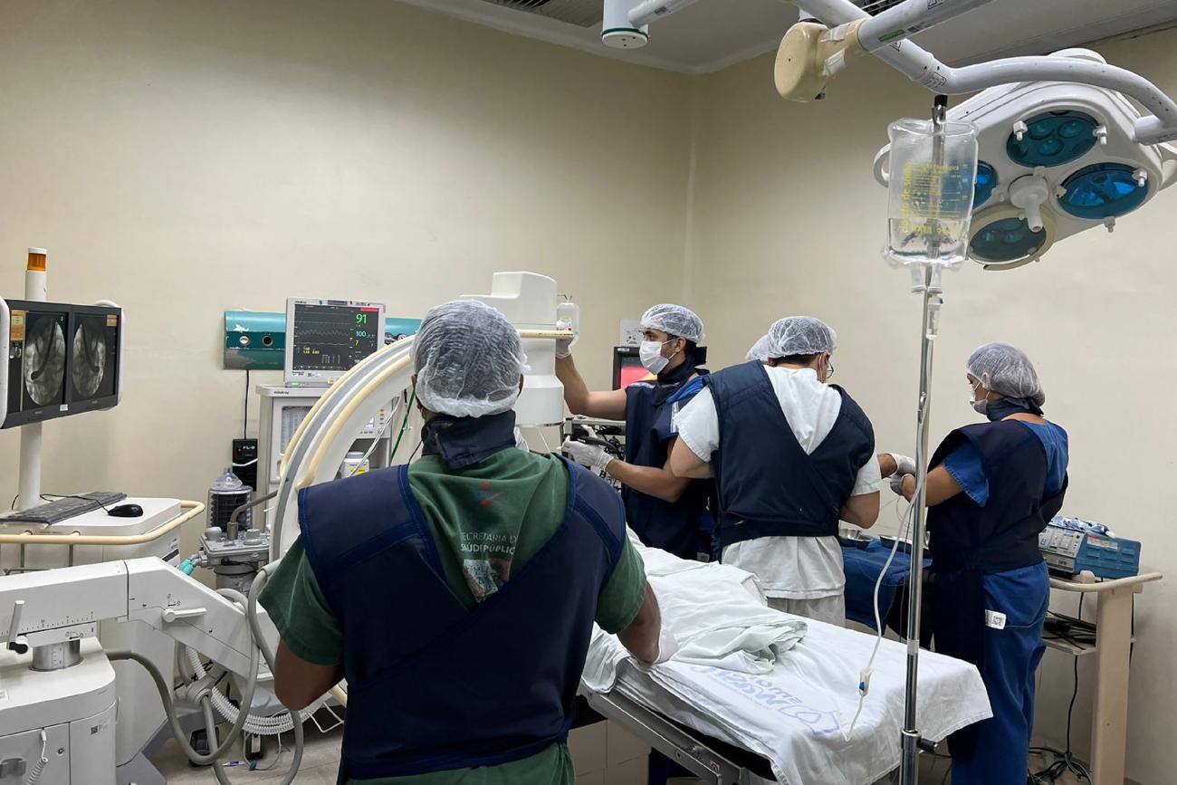 CPRE sendo realizado no Hospital Regional do Sudeste do Pará