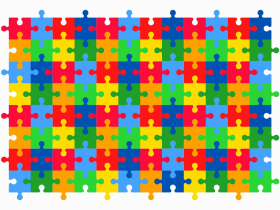 Um dos muitos símbolos que representa o Transtorno do Espectro Autista (TEA)
