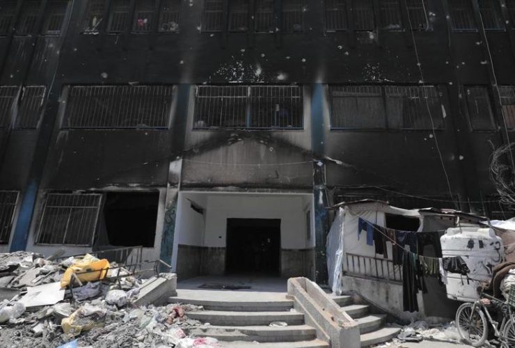 O Centro de Saúde de Jabalia destruído, Gaza | Foto de UNRWA