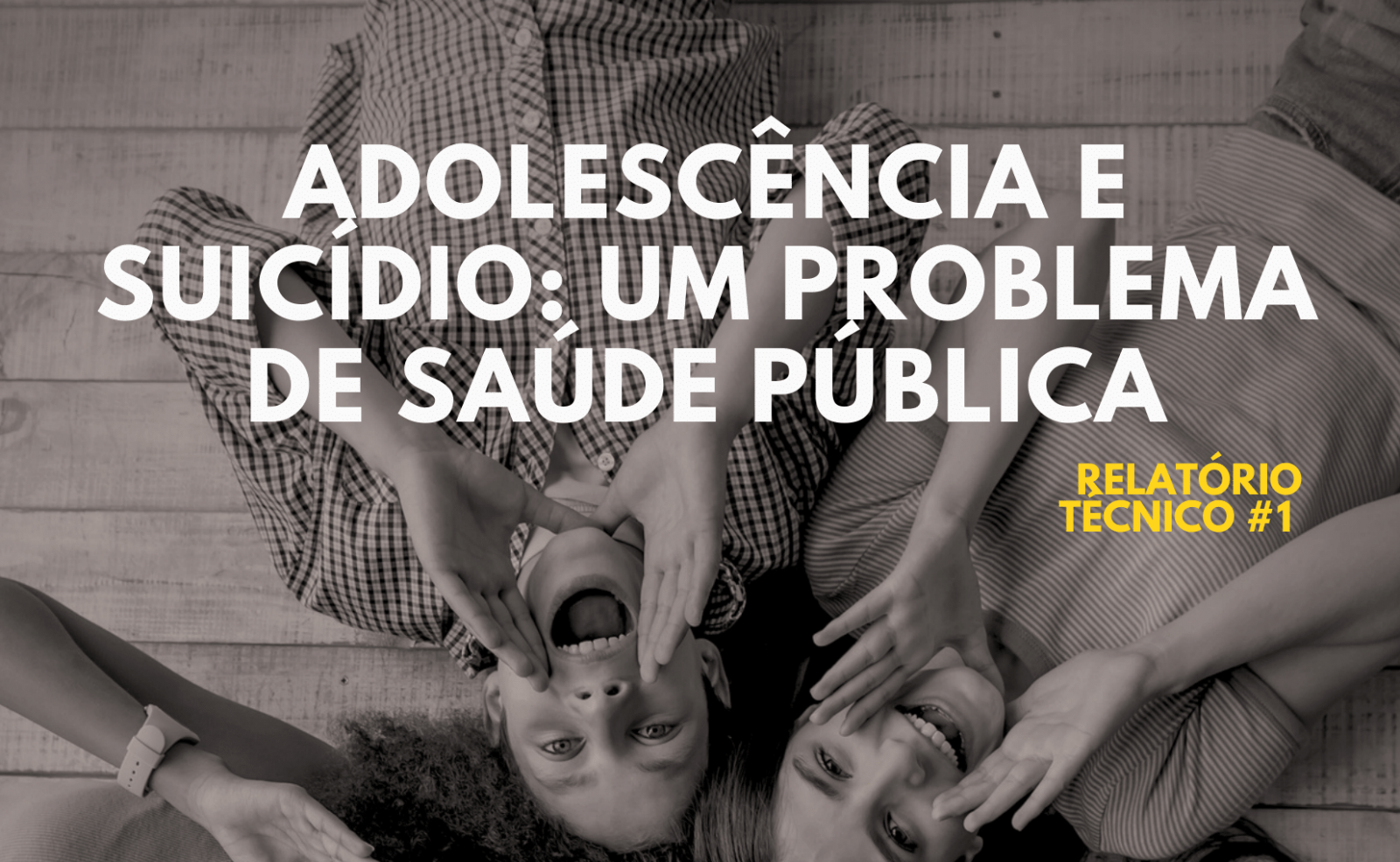 Capa do relatório técnico sobre adolescentes e suicídio do Fiocruz