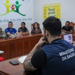 Reunião dos agentes do Ministério da Saúde com servidores do município de Altamira