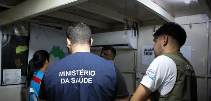 Equipe da Sala de Situação Nacional de Emergências Climáticas em Saúde no Pará