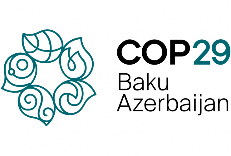 Logo e local da COP 29 de 2024