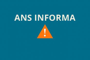 Arte com sinal de alerta divulgado pela ANS