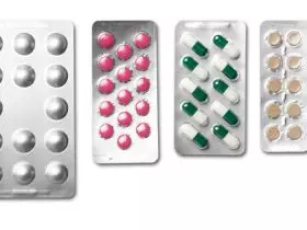 Diferentes tipos de cartela de medicamentos
