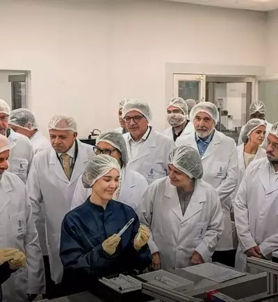 O presidente Luiz Inácio Lula da Silva na inauguração da fábrica de insulina da Biomm