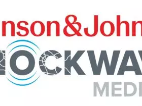 Logo das empresas Johnson & Johnson e Shockwave Medical